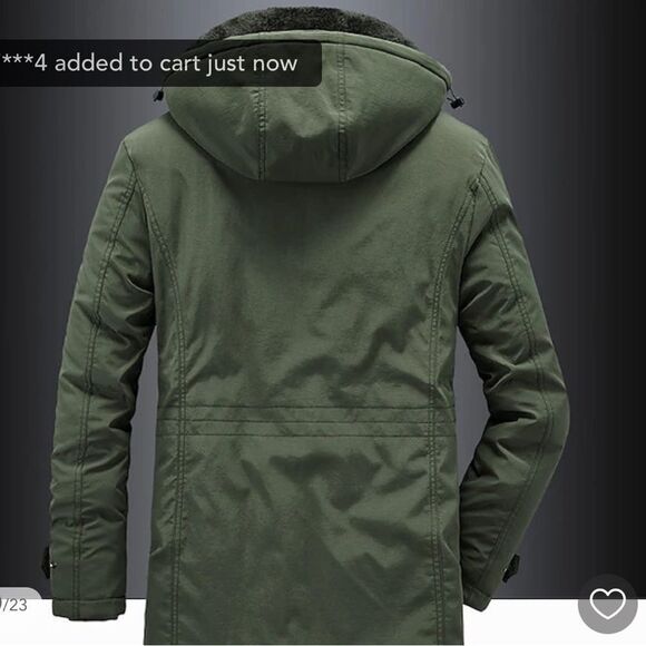 Rough StockJacket Army Military Field Waterproof Trench Coats Hooded Army GrXXXL - Picture 3 of 11